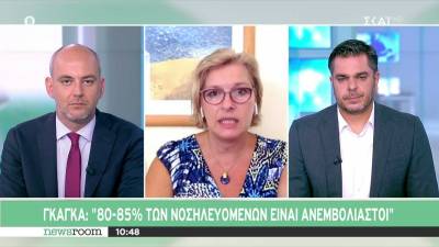 Γκάγκα: 80-85% των νοσηλευομένων είναι ανεμβολίαστοι (Βίντεο)
