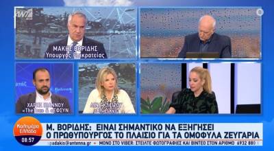 Βορίδης: Παραμένω αμετακίνητος στις απόψεις μου κατά του γάμου των ομόφυλων ζευγαριών, είναι ζήτημα αρχών (Βίντεο)