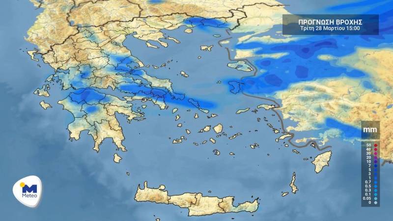 Πρόγνωση καιρού για Τρίτη 28 Μαρτίου (βίντεο)