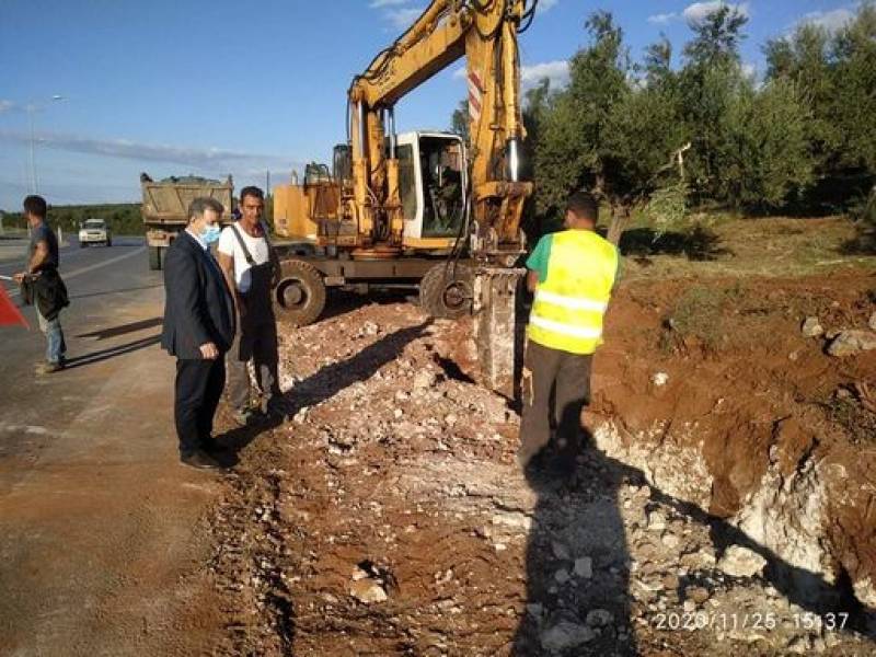 Μεσσηνία: Ο Αναστασόπουλος στο δρόμο Κυπαρισσίας - Φιλιατρών