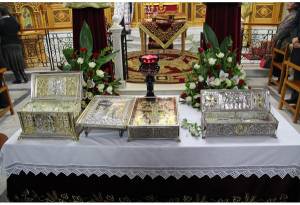 Λείψανα άγιων και η εμβάδα του Αγίου Διονυσίου στο Πεταλίδι