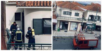 Αναστάτωση από πυρκαγιά σε διαμέρισμα στην Κυπαρισσία