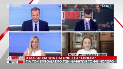 Παγώνη: Γύρω στις 20 Σεπτεμβρίου θα πετάξουμε τις μάσκες (βίντεο)