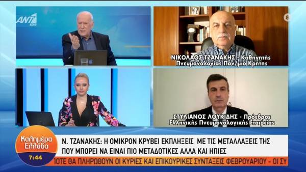 Τζανάκης: Δεν έχουμε τελειώσει με την Όμικρον, ο ιός κρύβει άσσο στο μανίκι (Βίντεο)