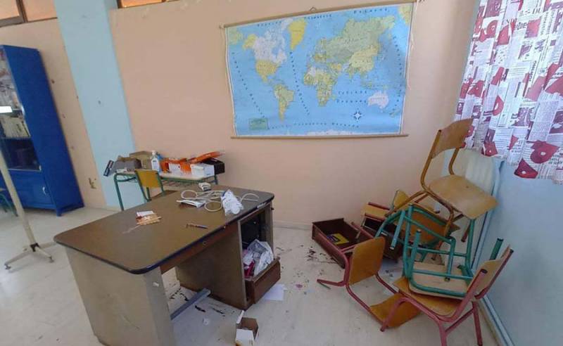 Μεσσηνία: Βανδαλισμοί στο Δημοτικό Σχολείο Φοινικούντας (φωτογραφίες)