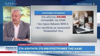 Στα αζήτητα 270.000 επιστροφές της ΑΑΔΕ