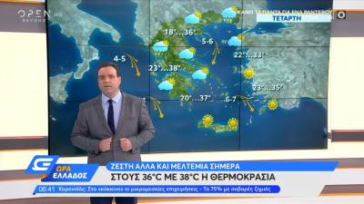 Καιρός: Ανεβαίνει και πάλι η θερμοκρασία – Μέχρι πού θα φτάσει ο υδράργυρος