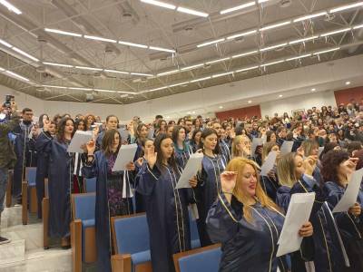 Πανεπιστήμιο Πελοποννήσου: 81 απόφοιτοι ορκίστηκαν χθες στο Τμήμα Επιστήμης Διατροφής και Διαιτολογίας