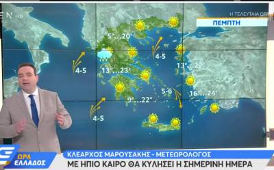 Καιρός 21/10/2021: Με ήπιο καιρό θα κυλήσει η σημερινή ημέρα