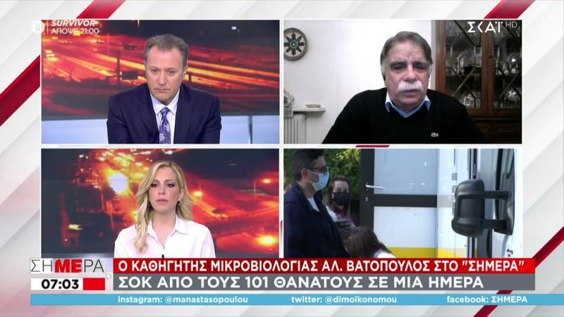 Βατόπουλος: Ανοιχτό το ενδεχόμενο να υπάρξουν νέοι περιορισμοί για τους ανεμβολίαστους άνω των 60 (Βίντεο)
