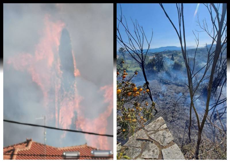 Μεσσηνία: Πυρκαγιά στη Λαχανάδα από καύση κλαδιών! (βίντεο-φωτογραφίες)