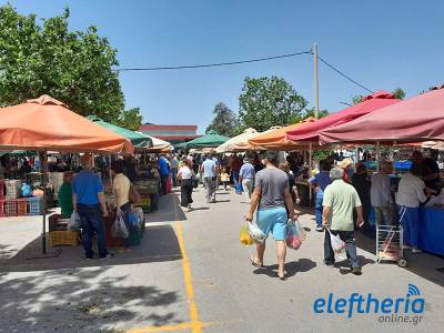 Μεγάλη κίνηση στη λαϊκή της Καλαμάτας (φωτογραφίες)