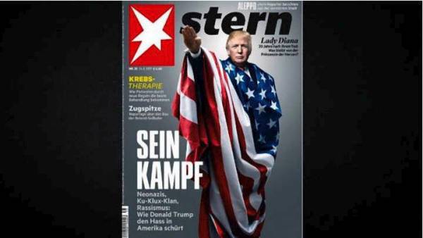 Ο πρόεδρος Τραμπ ως Αδόλφος Χίτλερ στο εξώφυλλο του περιοδικού Stern