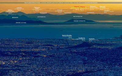 Ατενίζοντας τον Ταΰγετο από την Αττική