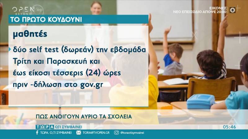 Κορονοϊός: Πώς ανοίγουν τα σχολεία τη Δευτέρα (Βίντεο)