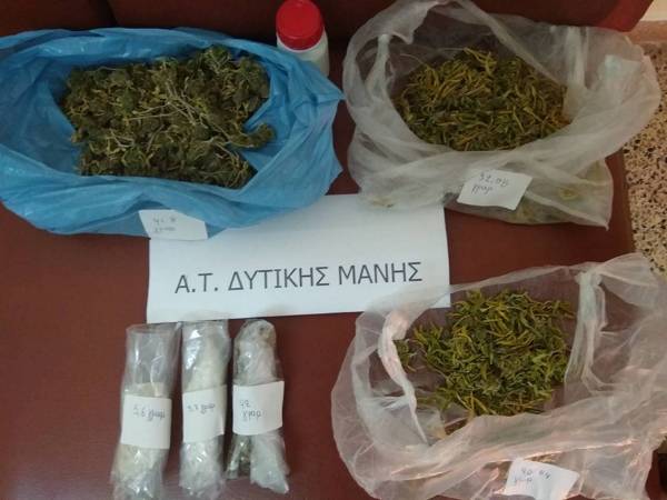 Σύλληψη 52χρονου για ναρκωτικά στην Δυτική Μάνη