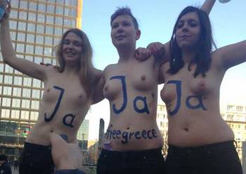 Γυμνόστηθες ακτιβίστριες στη Bild για την Ελλάδα
