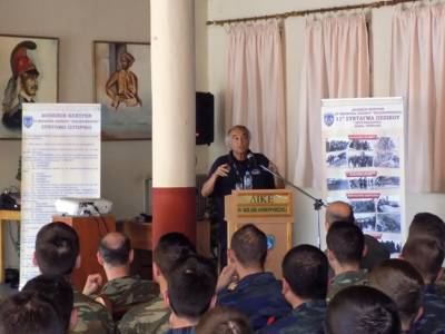 Ομιλία Ιαβέρη για την οδική ασφάλεια στην Διοίκηση Κέντρων Πελοποννήσου - IV Μεραρχία Πεζικού