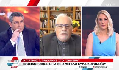 Παυλάκης: Προειδοποιήσεις για το νέο κύμα κορονοϊού (Bίντεο)
