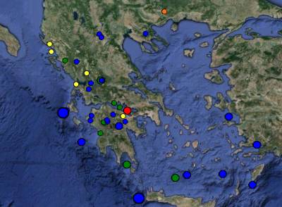 Σεισμός 4 Ρίχτερ κοντά την Τρίπολη