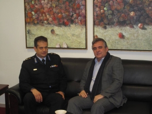 Συνάντηση Τασ. Αποστολόπουλου με τον Περιφερειακό Διοικητή Πυροσβεστικής Δυτ. Ελλάδας
