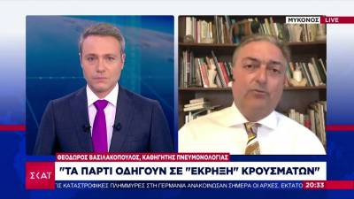 Βασιλακόπουλος: Τα πάρτι οδηγούν σε «έκρηξη» κρουσμάτων (Βίντεο)