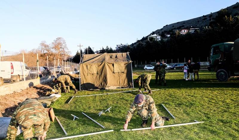 Συνδρομή των Ενόπλων Δυνάμεων στις σεισμόπληκτες περιοχές της Θεσσαλίας