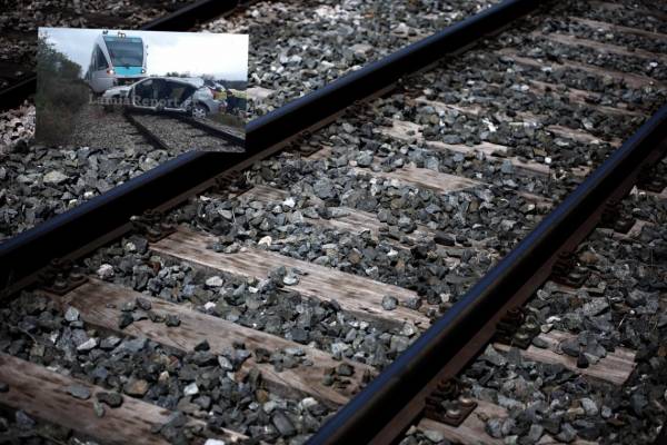 Τρένο παρέσυρε αυτοκίνητο στη Φθιώτιδα - Νεκρή η διευθύντρια του γυμνασίου Τιθορέας (φωτο)