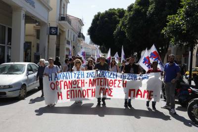 Δύο απεργιακές συγκεντρώσεις και πορείες στην Καλαμάτα (βίντεο-φωτογραφίες)