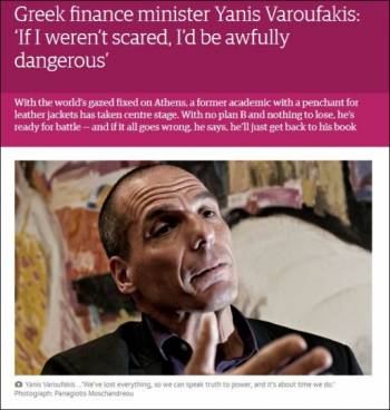 Βαρουφάκης: Εάν δεν φοβόμουν θα ήμουν τρομερά επικίνδυνος