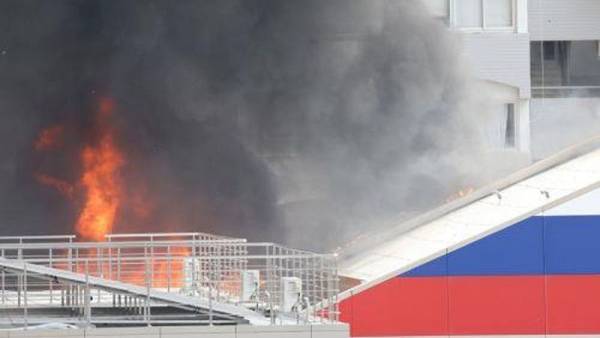 Mεγάλη πυρκαγιά στο ρωσικό πολιτιστικό κέντρο στη Λευκωσία (βίντεο)