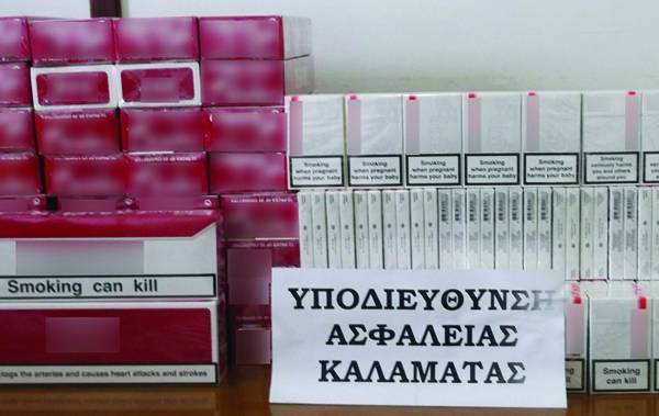 Γεωργιανός με  790 πακέτα λαθραίων τσιγάρων στη Μεσσήνη