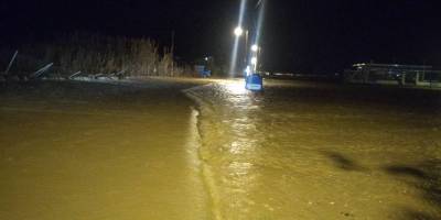 Φιλιατρά: Πλημμύρισε ο δρόμος στην Αγία Κυριακή