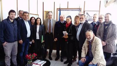 Καλαμάτα: Επισκέψεις Κοσμόπουλου σε Αστυνομία και Πυροσβεστική