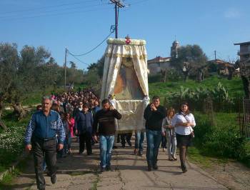 Η γιορτή του Ευαγγελισμού στην Εύα (φωτογραφίες)