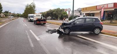 Καλαμάτα: Τροχαίο ατύχημα στον κόμβο Ζαφείρη