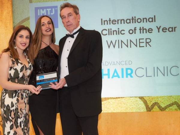 Η Advanced Hair Clinics βραβεύεται ως International Hair Clinic of the Year για τρίτη φορά!