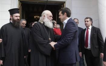 Ευχαριστίες Τσίπρα σε Ιερώνυμο για την αξιοποίηση της εκκλησιαστικής περιουσίας