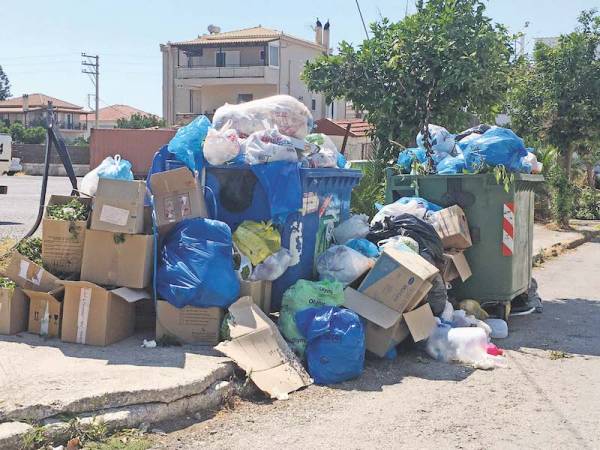 Παραμένουν στους δρόμους τα σκουπίδια στην Τριφυλία - Αντιδήμαρχος κατά αντιδρώντων στα Φιλιατρά