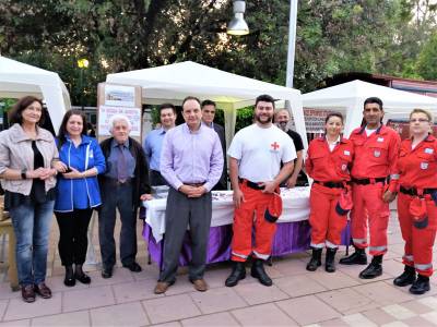 Περίπτερο των τριτέκνων Μεσσηνίας στην Ανθοκομική Έκθεση