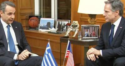 Ο διάλογος Μητσοτάκη - Μπλίνκεν κατά την έναρξη της συνάντησής τους (βίντεο)