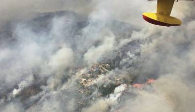 Υπό μερικό έλεγχο η φωτιά στην Άνω Μέλπεια