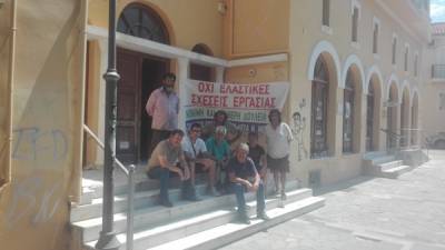 Εργατικό Κέντρο και συνταξιούχοι ΙΚΑ υπέρ των συμβασιούχων της ΔΕΥΑΚ