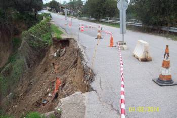 Κατολίσθηση στο Αβραμιού