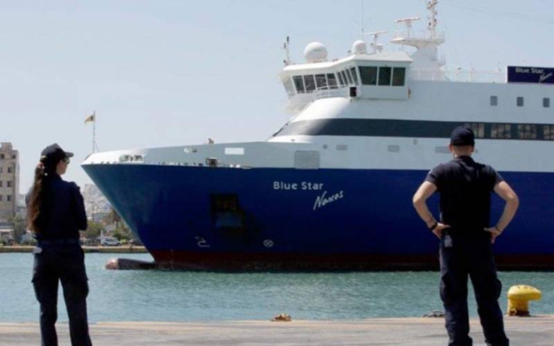 Επέστρεψαν με ασφάλεια στον Πειραιά οι 1.365 επιβάτες του «Blue Star Νάξος»