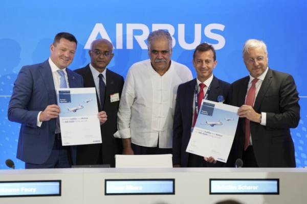 Ιστορική παραγγελία-ρεκόρ 500 αεροσκαφών από την Ινδία προς την Airbus