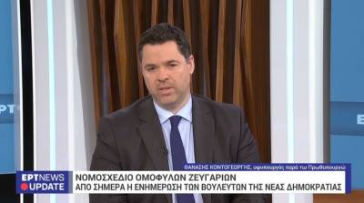 Κοντογεώργης: Δεν υπάρχει θέμα αντισυνταγματικότητας του νόμου για τα ομόφυλα ζευγάρια (Βίντεο)