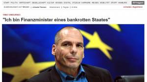 Βαρουφάκης στην Zeit: Είμαι υπουργός Οικονομικών μιας χρεοκοπημένης χώρας