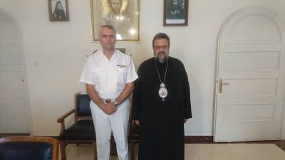 Στον μητροπολίτη Μεσσηνίας ο νέος λιμενάρχης Πύλου