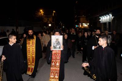 Καλαμάτα: Υποδοχή εικόνας της Αγίας Παρασκευής